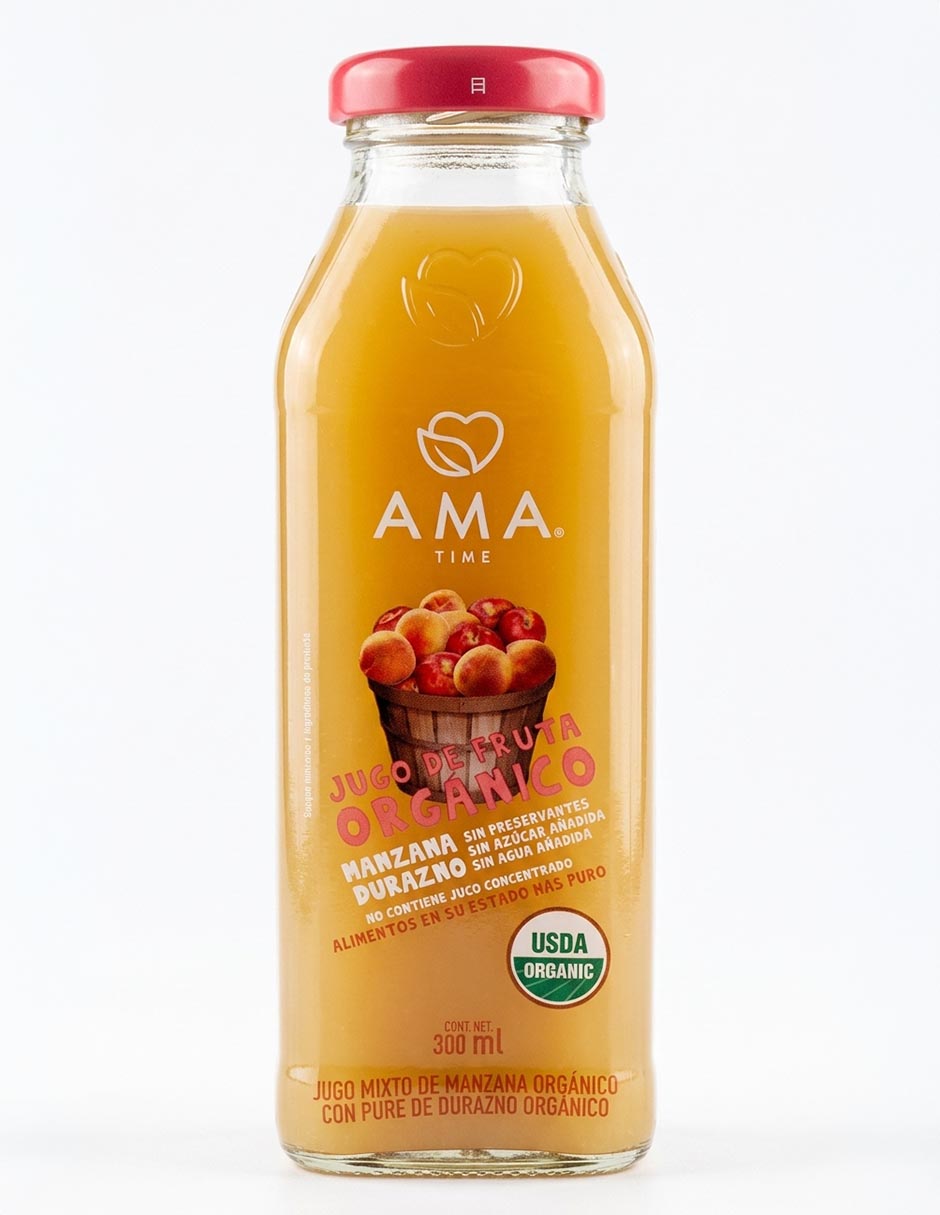 Jugo A de Coco sabor manzana y durazno 300 ml