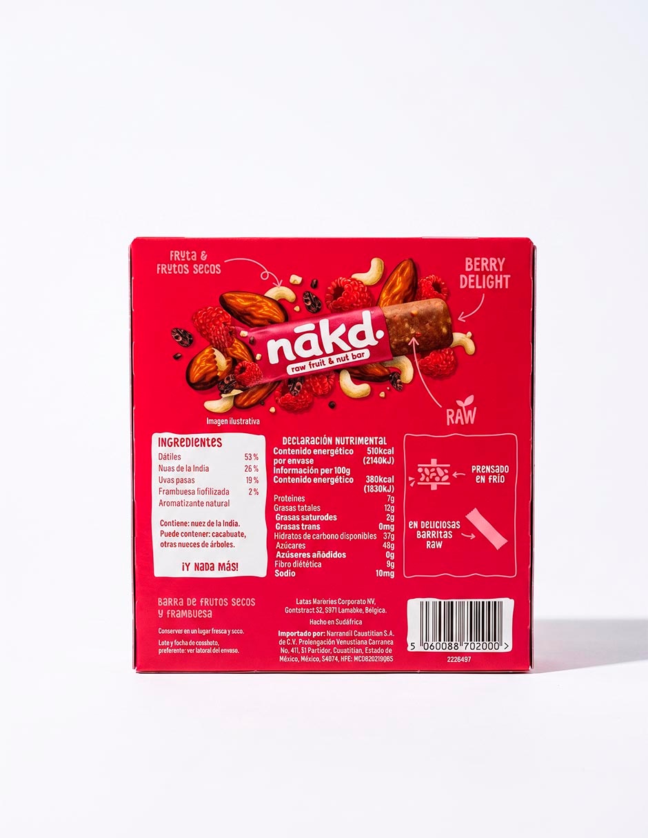 Nākd Berry Delight 140 g 2