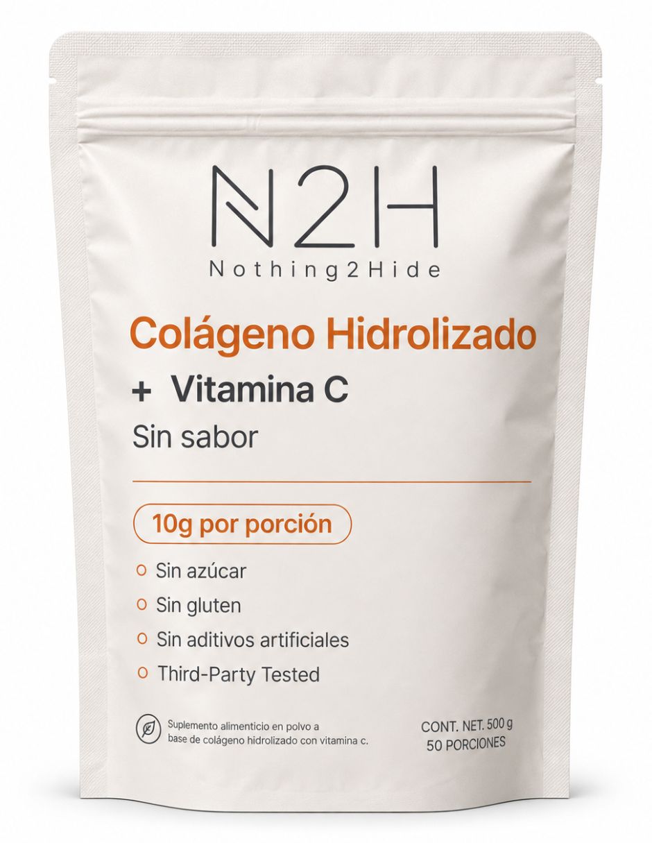 Colágeno hidrolizado bovino con vitamina c de 500 g Colágeno hidrolizado bovino con vitamina c de 500 g