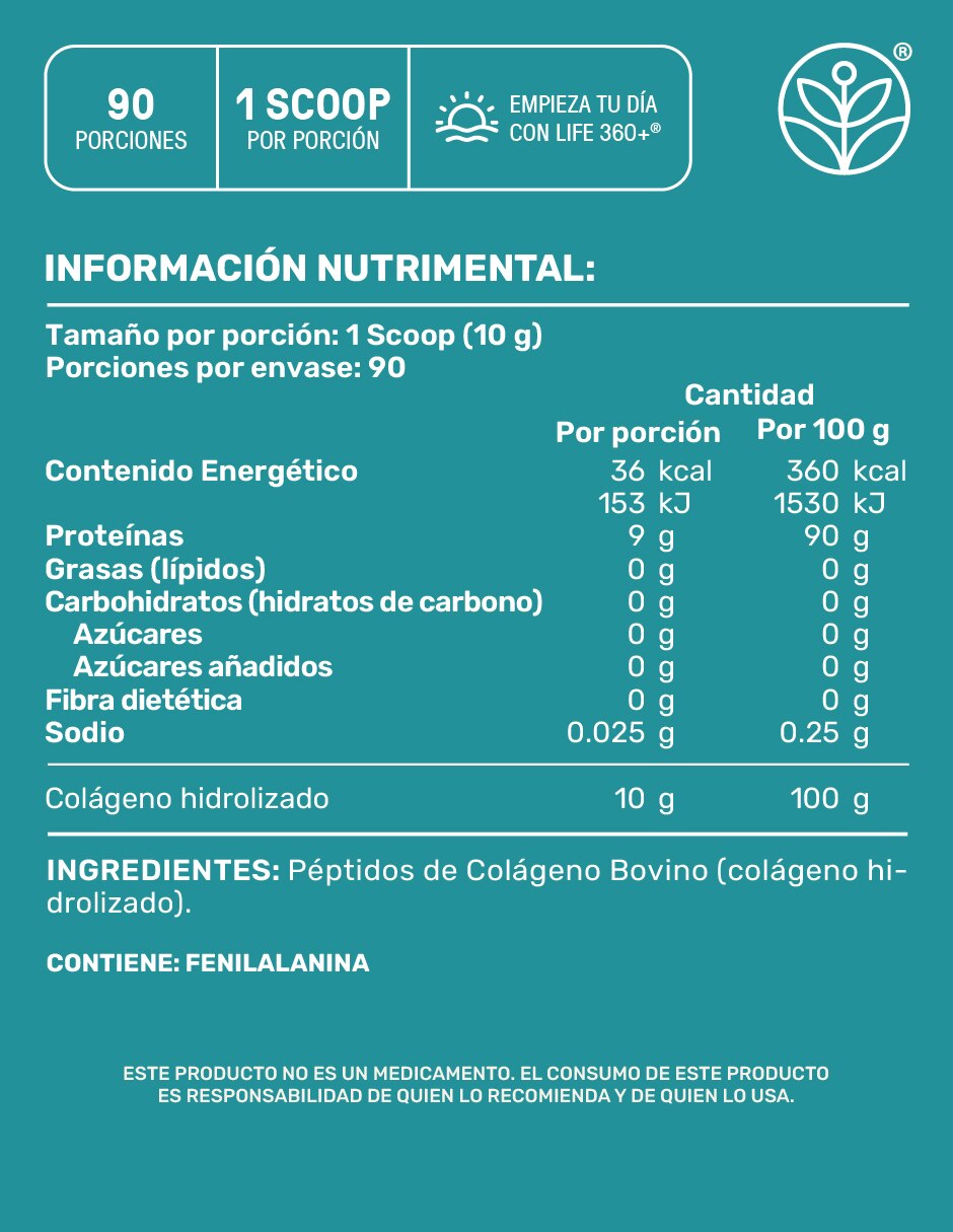 Péptidos de Colágeno Bovino 900 g 2