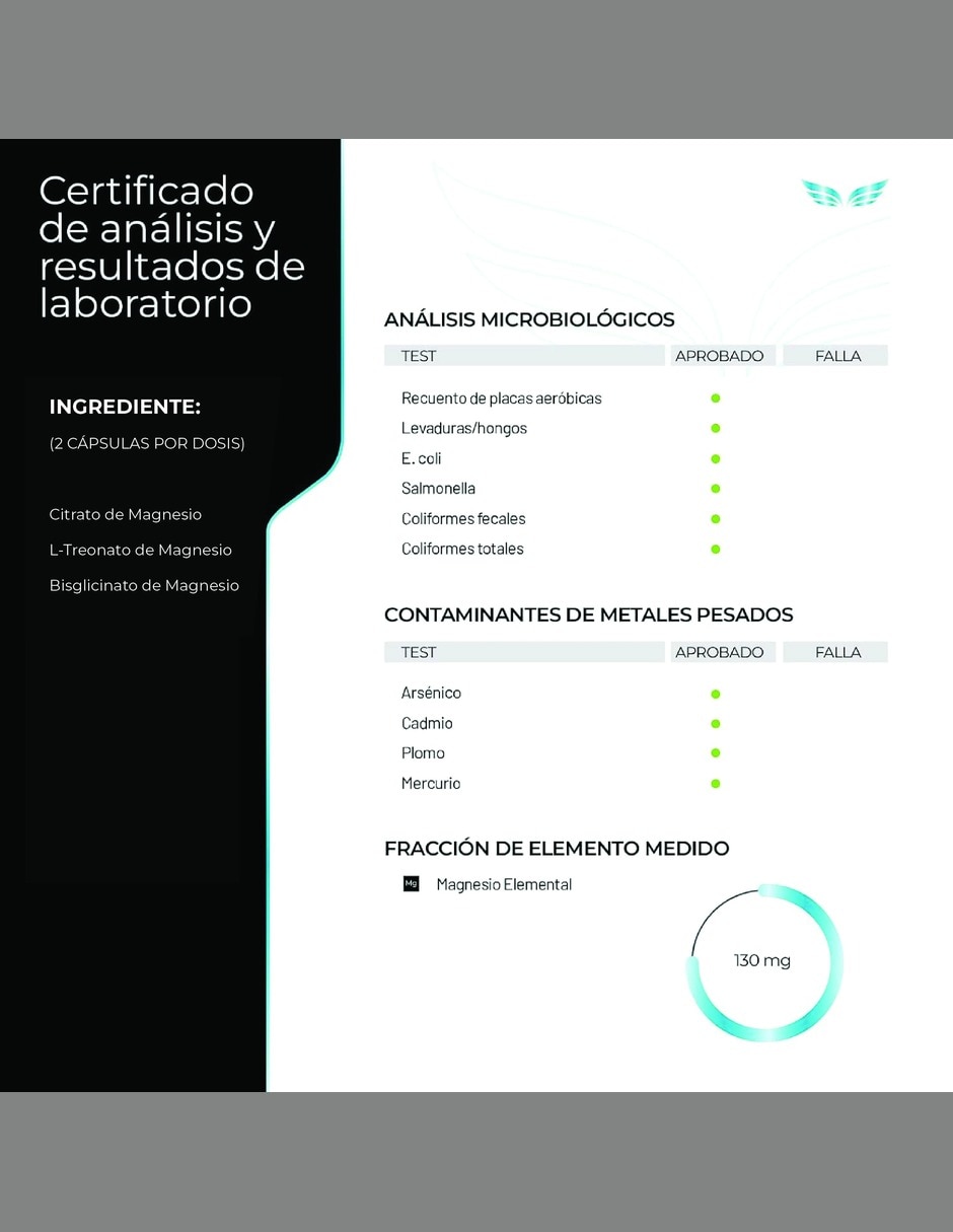 Calming Blend con L-treonato de magnesio, citrato de magnesio de 300 cápsulas 2