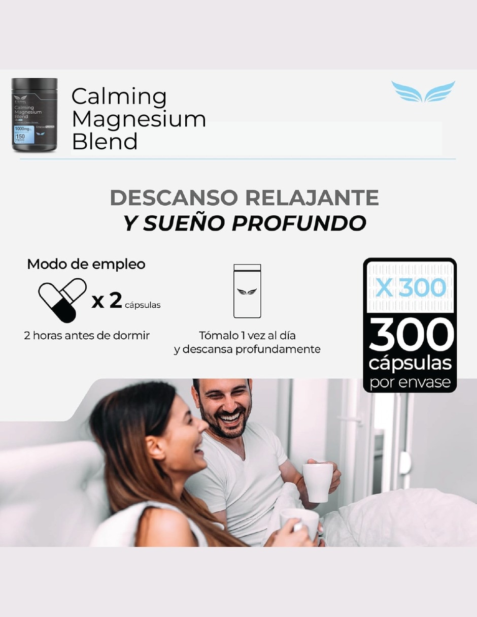 Calming Magnesium Ultra Pure Blend con L-Treonato de Magnesio y Citrato de Magnesio 6
