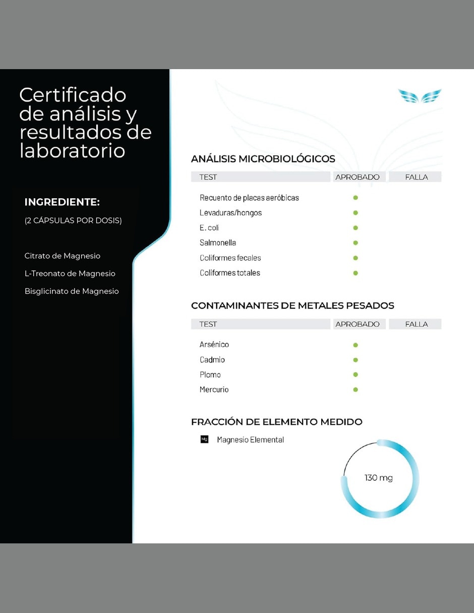 Calming Magnesium Ultra Pure Blend con L-Treonato de Magnesio y Citrato de Magnesio 4
