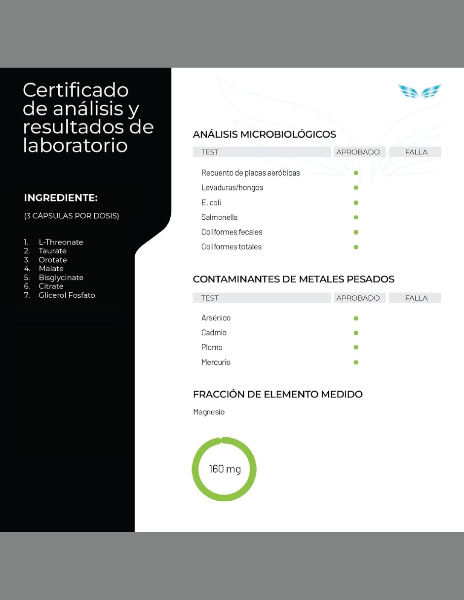 Seven Mag Ultra con magnesium mix, oxido, glicinato, gluconato y citrato de magnesio de 100 cápsulas 5