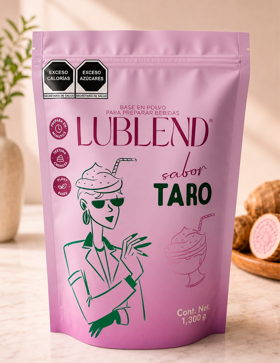 Bebida en polvo Mezcla instantánea para bebidas cremosas y frías Sabor Taro Ingredientes naturales Sin conservadores de Taro Pack Lublend con 1.1kg 1.1kg Bebida en polvo Mezcla instantánea para bebidas cremosas y frías Sabor Taro Ingredientes naturales Sin conservadores de Taro Pack Lublend con 1.1kg 1.1kg