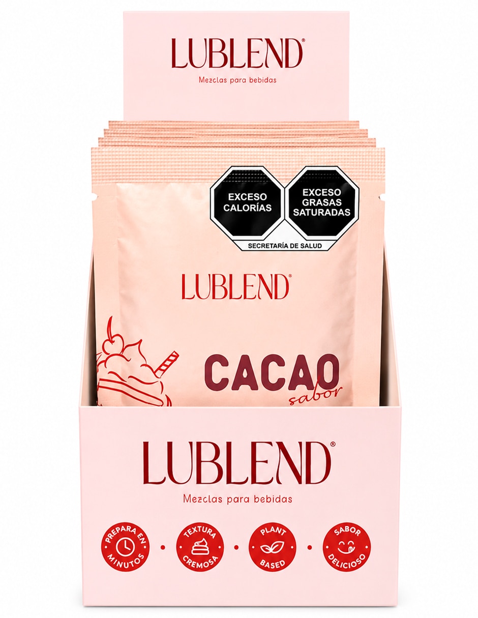 Bebida en polvo caja con 10 sobres de individuales sabor cacaco de 50 g cada uno rinde hasta 24 bebidas Bebida en polvo caja con 10 sobres de individuales sabor cacaco de 50 g cada uno rinde hasta 24 bebidas