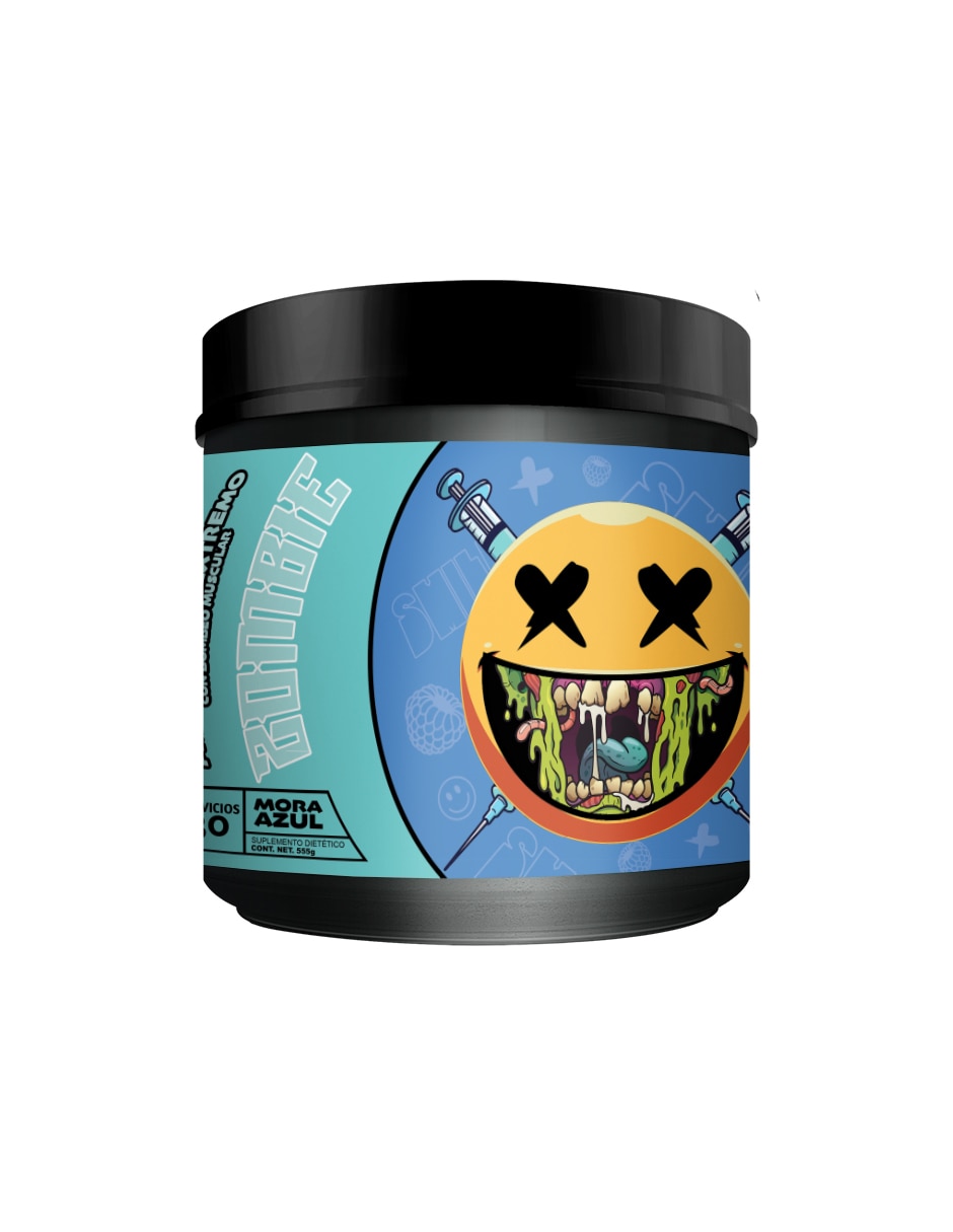 Energizante Zombie con cafeína sabor Mora azul de 567 g