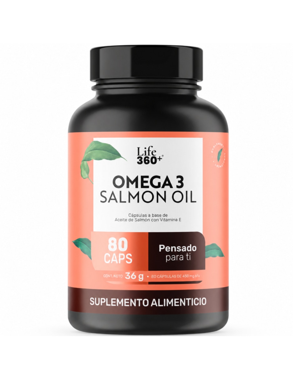 Omega 3 con aceite de salmón de 80 cápsulas
