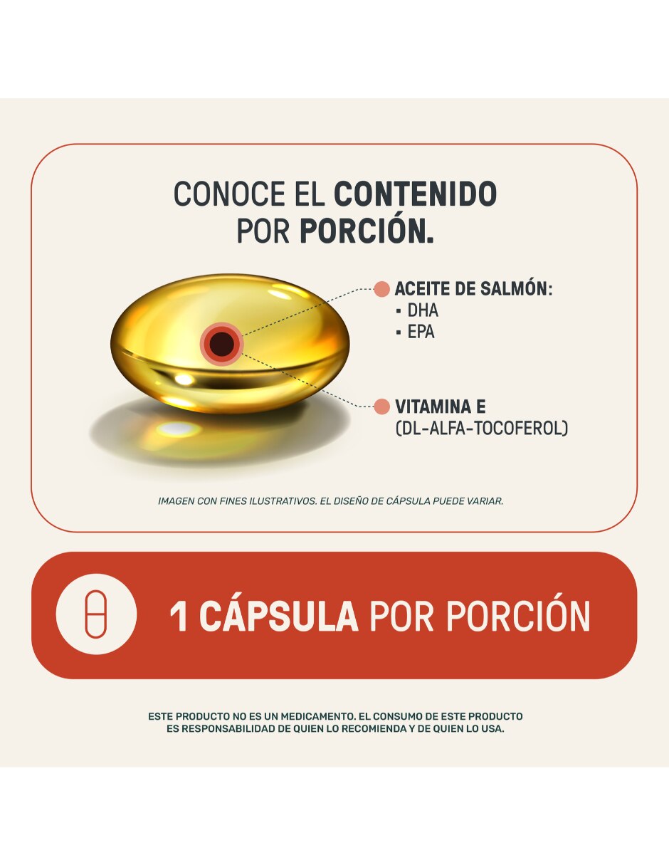 Omega 3 con aceite de salmón de 80 cápsulas 3