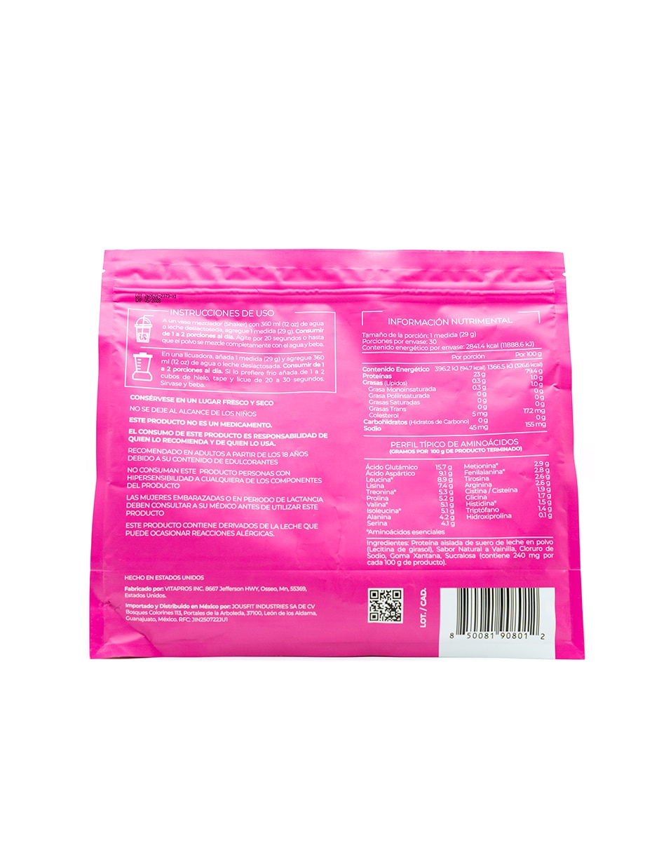 Proteika4U Vainilla con Proteína Whey y Probióticos sabor Vainilla de