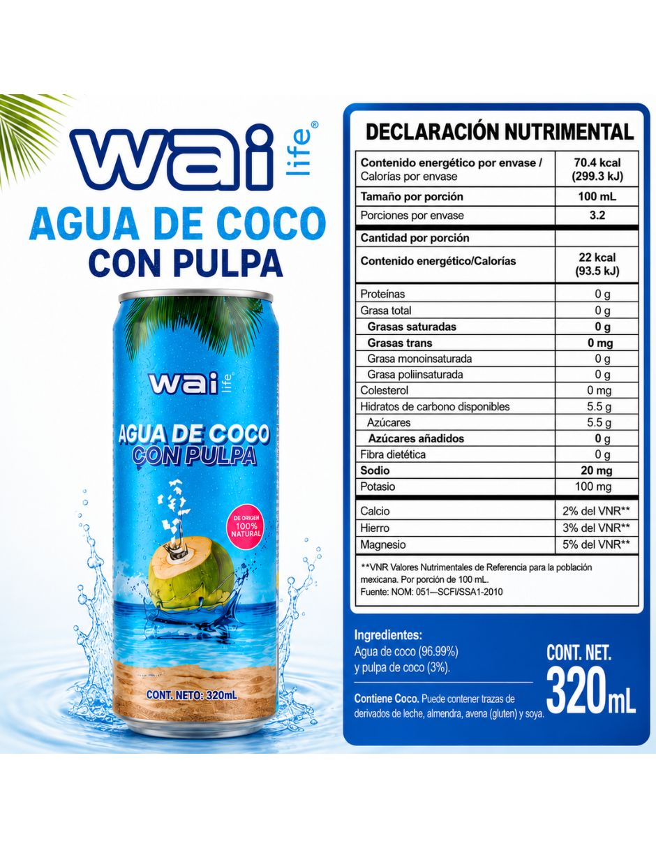 Bebida saborizada sabor Coco 2