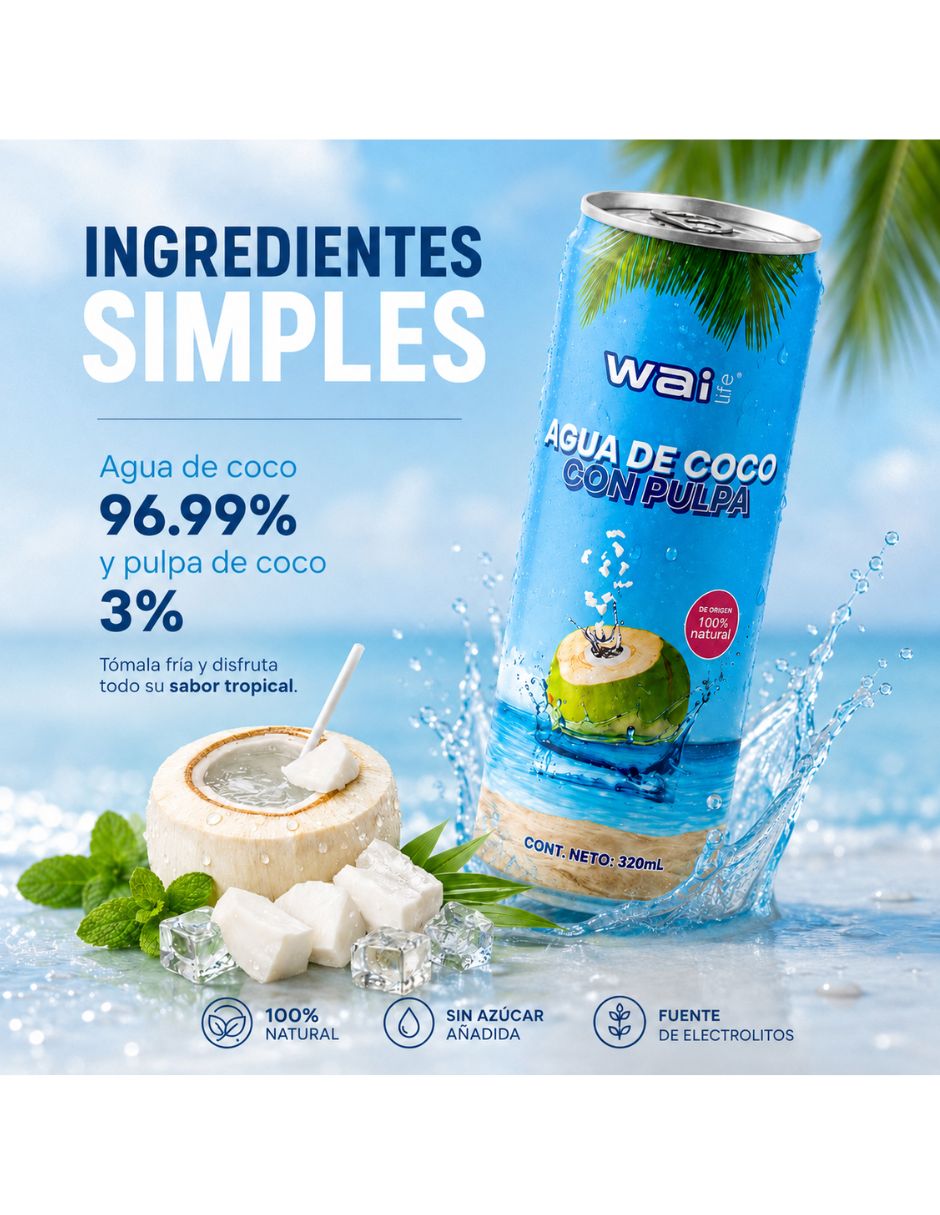 Bebida saborizada sabor Coco 6