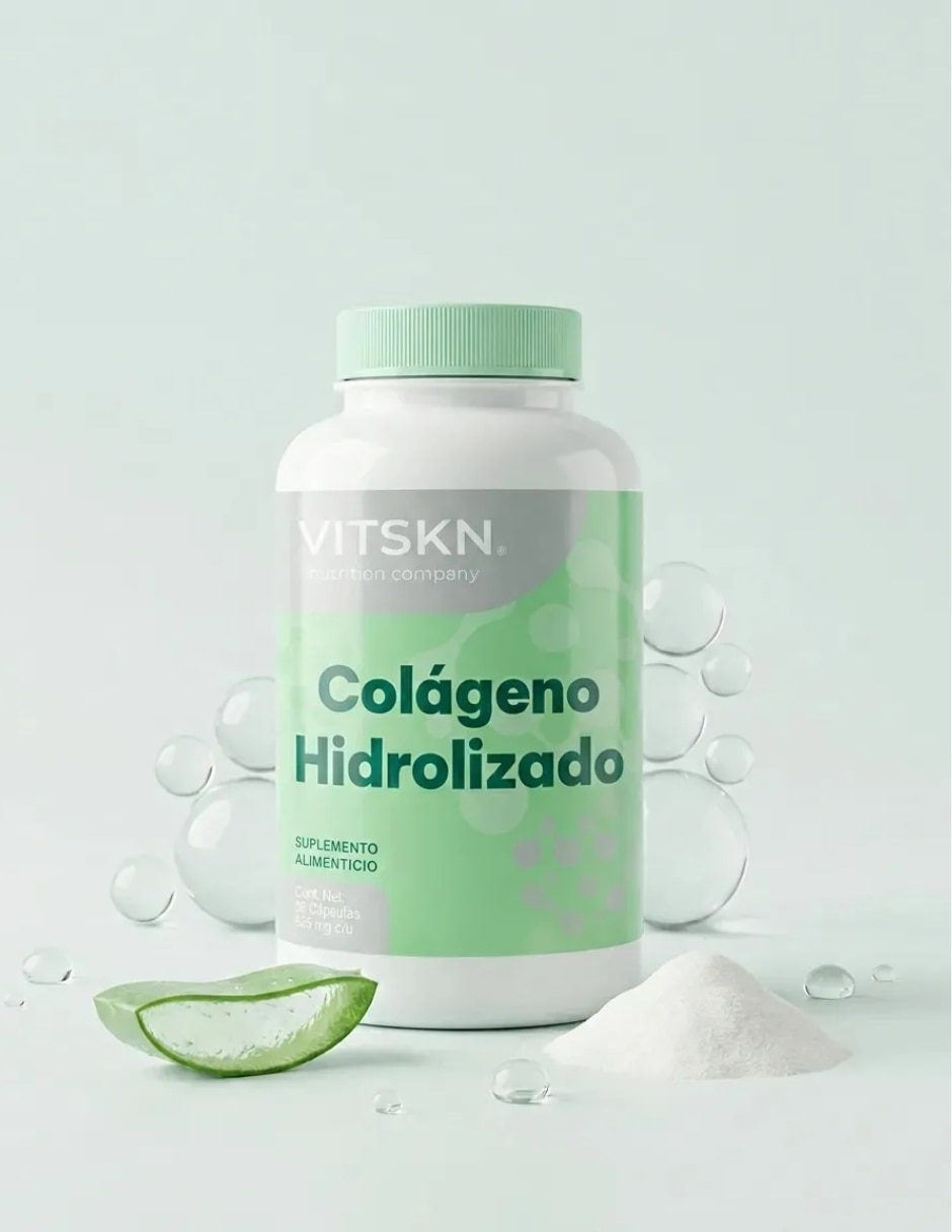 Colágeno Hidrolizado VitSkn 60 Cápsulas Sin Sabor con Colágeno Hidrolizado sabor Sin sabor de 4