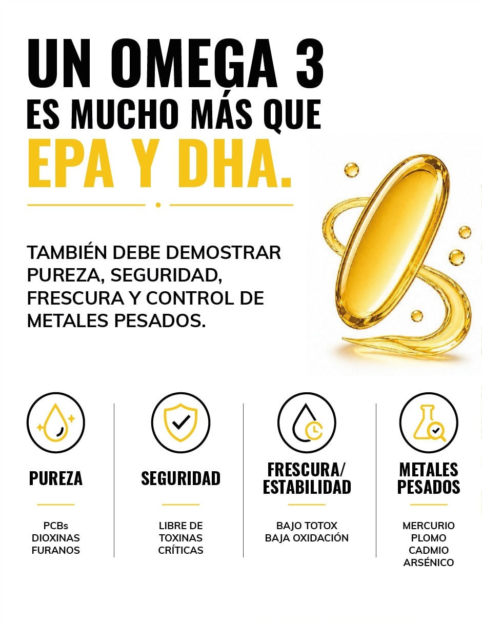 Omega 3 Premium 1000mg Certificado Ifos con Omega 3 sabor Sin sabor de 5