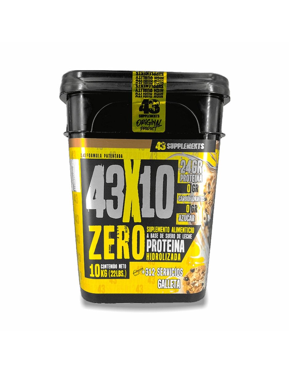 Proteina Hidrolizada Zero Carbohidratos 10KG Sabor Galleta 43 SUPPLEMENTS con Proteína de suero de leche sabor Galleta de Proteina Hidrolizada Zero Carbohidratos 10KG Sabor Galleta 43 SUPPLEMENTS con Proteína de suero de leche sabor Galleta de