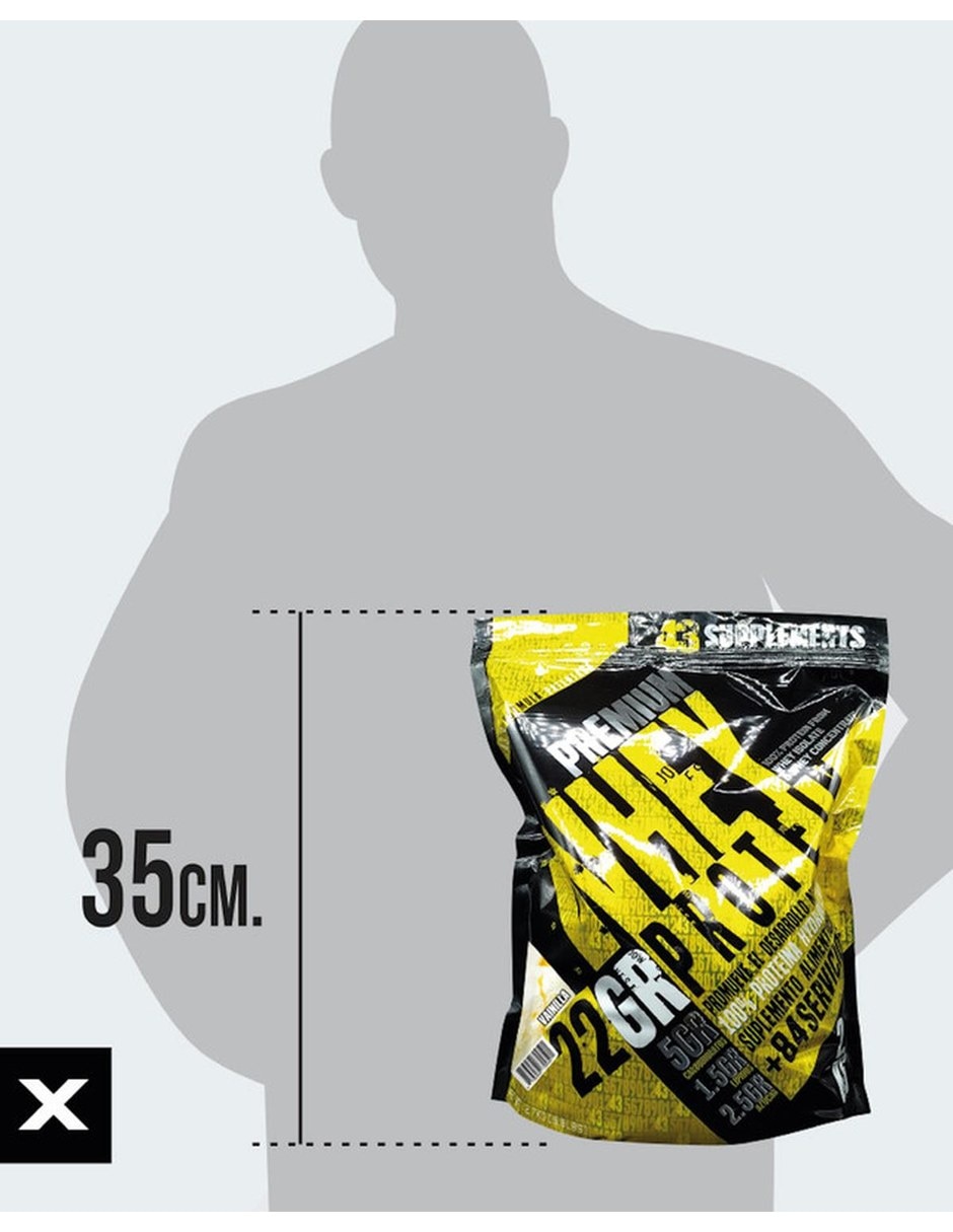 Proteina Whey 3 KG 43 Supplements Suero de Leche 84 Serv Sabor Capuccino con Proteína de suero de leche sabor Capuccino de 3