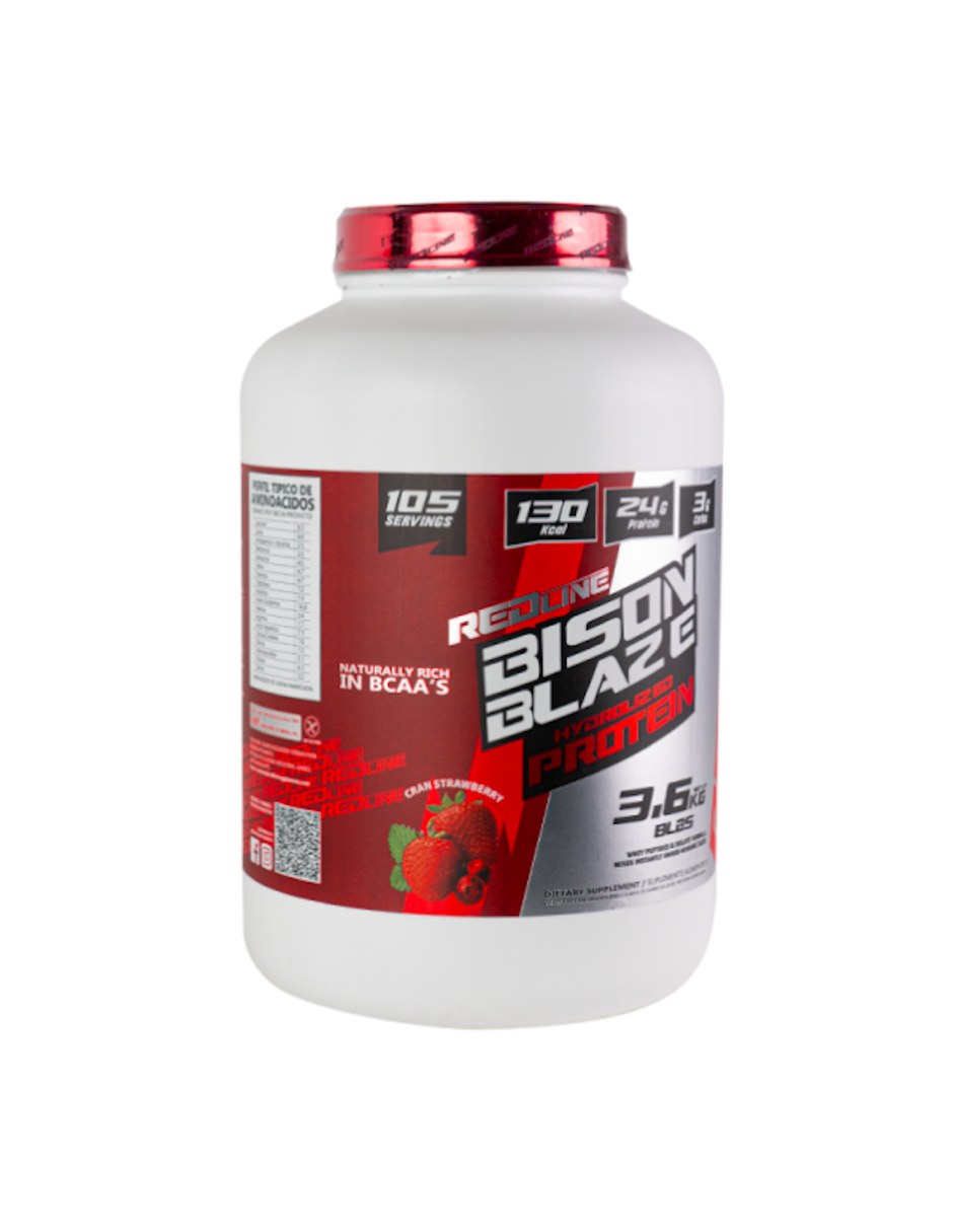 Redline Proteina Hidrolizada Bison Blaze Flan de Nuez 3.6kg con Proteína de suero de leche sabor Nuez de 2