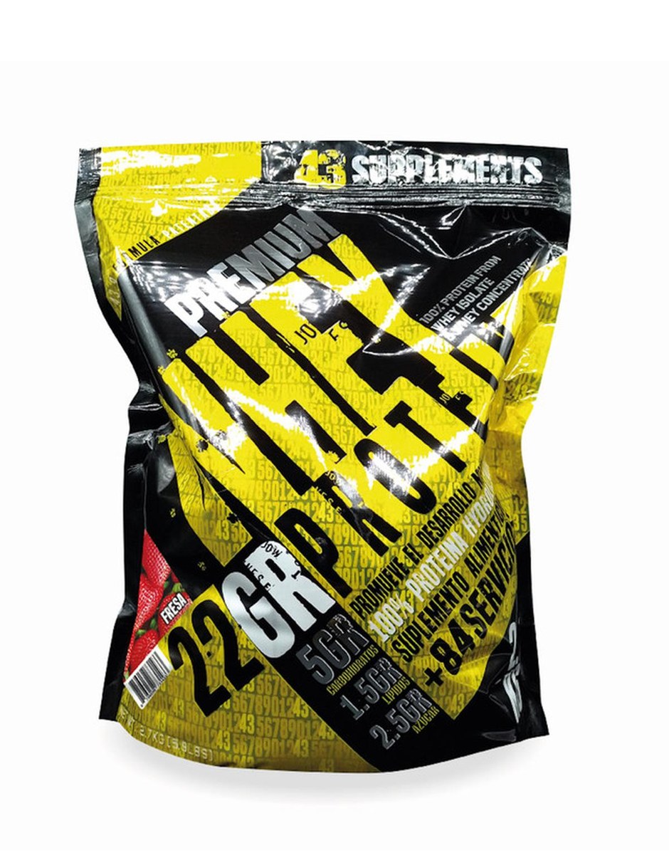 Proteina Whey 3 KG 43 Supplements Suero de Leche 84 Serv Sabor Fresa con Proteína de suero de leche sabor Fresa de Proteina Whey 3 KG 43 Supplements Suero de Leche 84 Serv Sabor Fresa con Proteína de suero de leche sabor Fresa de