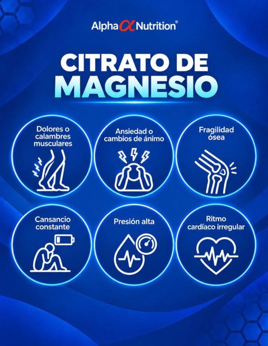 Citrato de Magnesio con Citrato de Magnesio sabor Sin sabor de 5