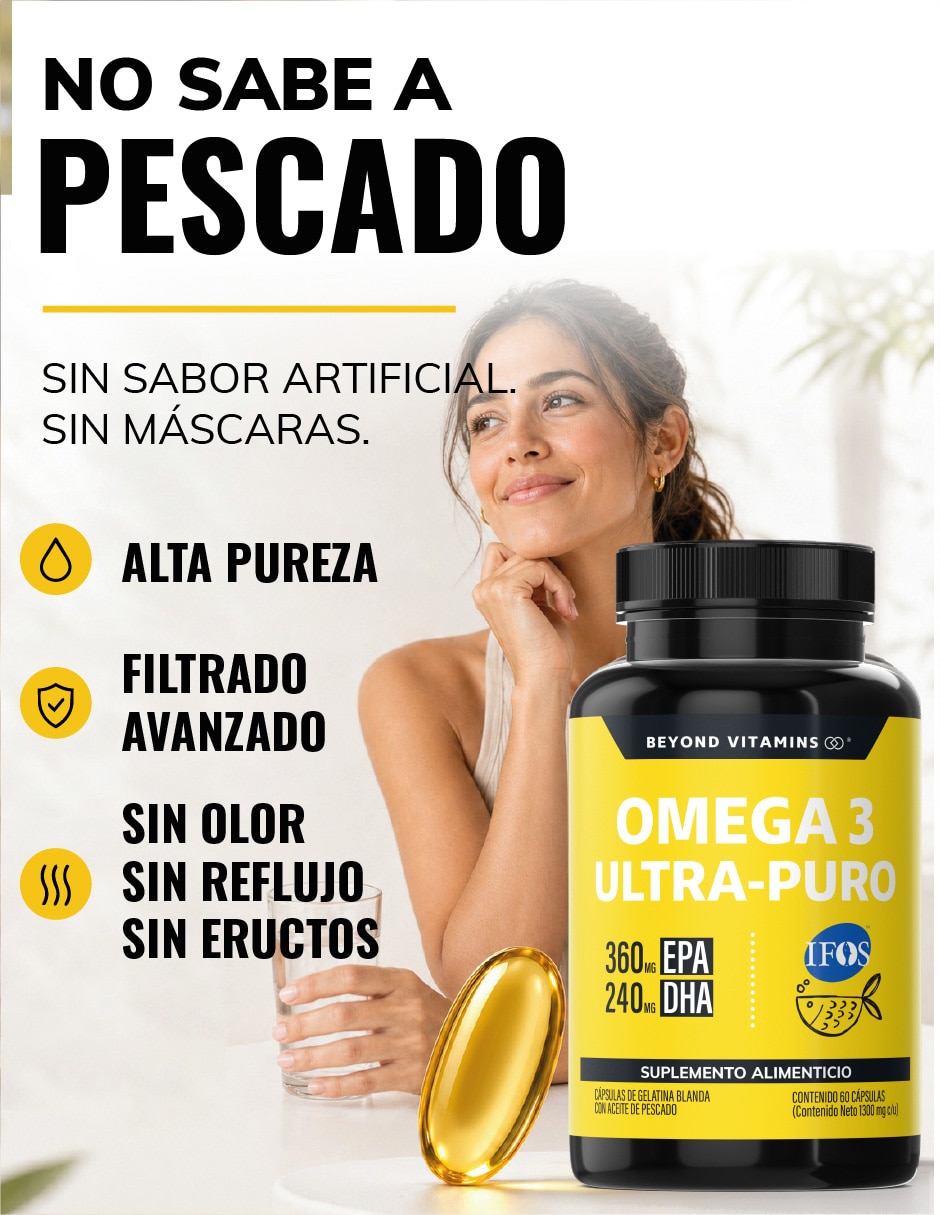 Omega 3 Premium 1000mg Certificado Ifos con Omega 3 sabor No saborizado de 3