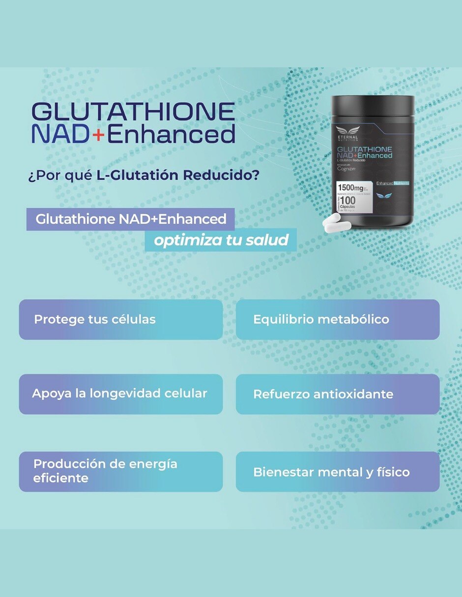 L-Glutatión reducido de 100 cápsulas 3