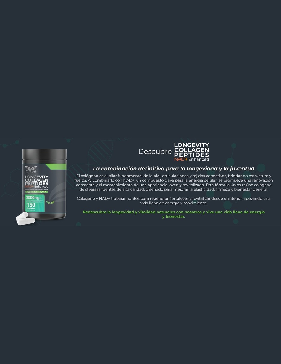 Colágeno Hidrolizado Tipos I II III V y X con NAD+ 3 000 mg 150 cápsulas 11