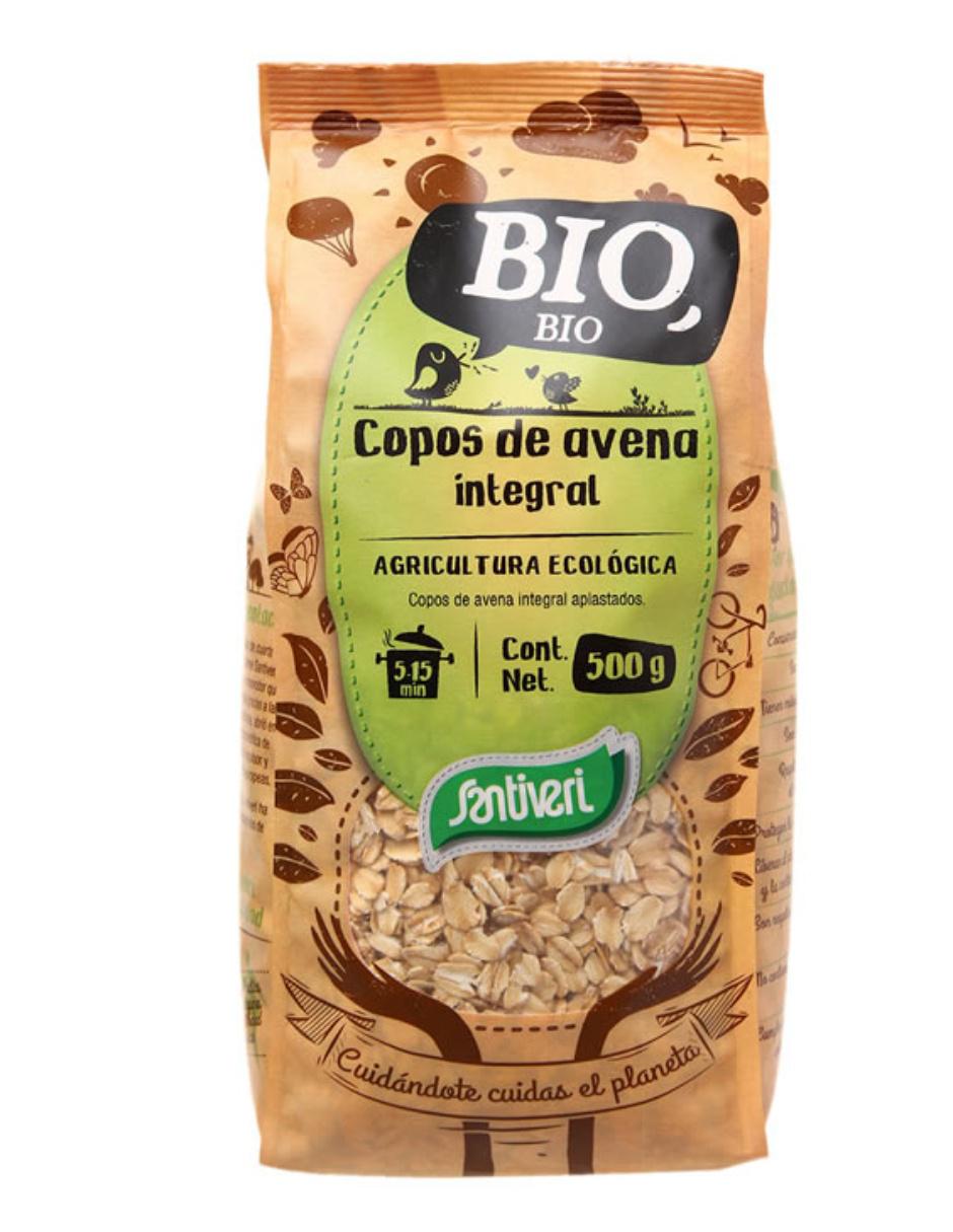 Cereal de copos de avena integral bio